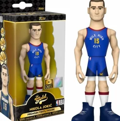 Designer Vinyl>NBA Basketball - Nikola Jokic Denver Nuggets Away Uniform 5" Gold Premium Vinyl Figure