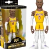 Designer Vinyl>NBA Basketball - Russell Westbrook L.A. Lakers 2021 Championship Edition Jersey 5" Gold Premium Vinyl Figure