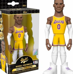 Designer Vinyl>NBA Basketball - Russell Westbrook L.A. Lakers 2021 Championship Edition Jersey 5" Gold Premium Vinyl Figure