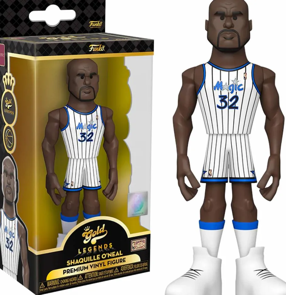Designer Vinyl>NBA Basketball - Shaquille O'Neal Orlando Magic 5” Gold Premium Vinyl Figure