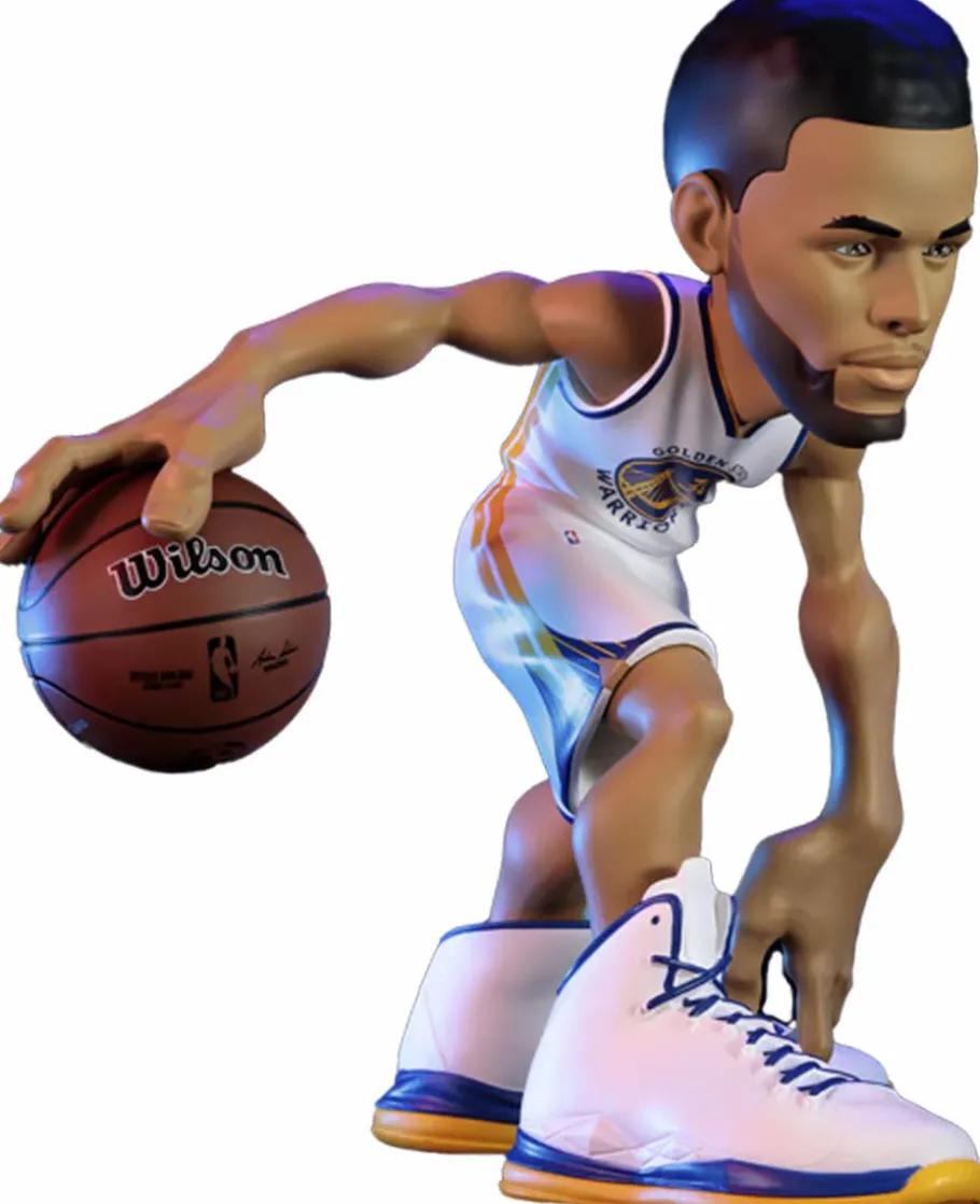Designer Vinyl>NBA Basketball - Stephen Curry Golden State Warriors (White Jersey) smAll-Stars 12" Vinyl Figure