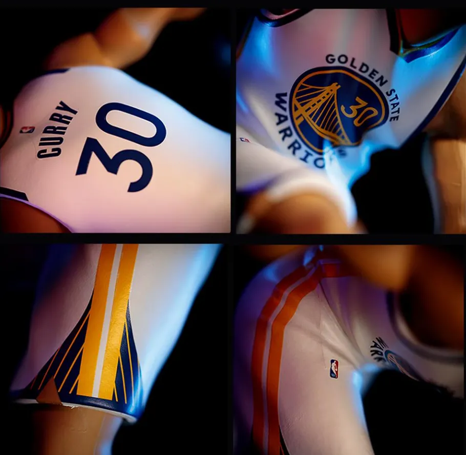 Designer Vinyl>NBA Basketball - Stephen Curry Golden State Warriors (White Jersey) smAll-Stars 12" Vinyl Figure