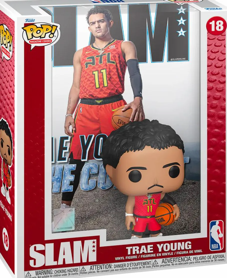 Pop! Covers>NBA Basketball NBA: Basketball - Trae Young SLAM Pop! Magazine Cover Vinyl Figure