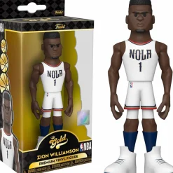 Designer Vinyl>NBA Basketball - Zion Williamson New Orleans Pelicans Home Jersey 5" Gold Premium Vinyl Figure