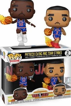 Standard Pop!>NBA Basketball : Jam - Patrick Ewing & John Starks 8-Bit Pop! Vinyl 2-Pack