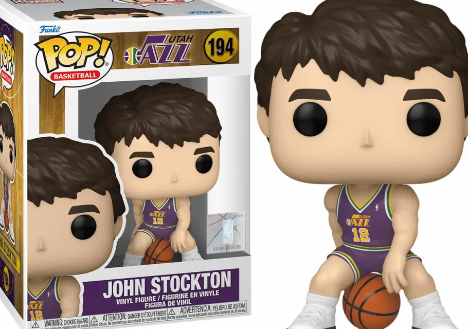 Standard Pop!>NBA Basketball : Rookie Season - John Stockton Utah Jazz Pop! Vinyl Figure