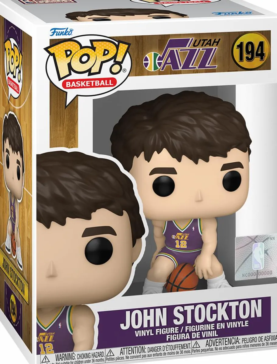 Standard Pop!>NBA Basketball : Rookie Season - John Stockton Utah Jazz Pop! Vinyl Figure
