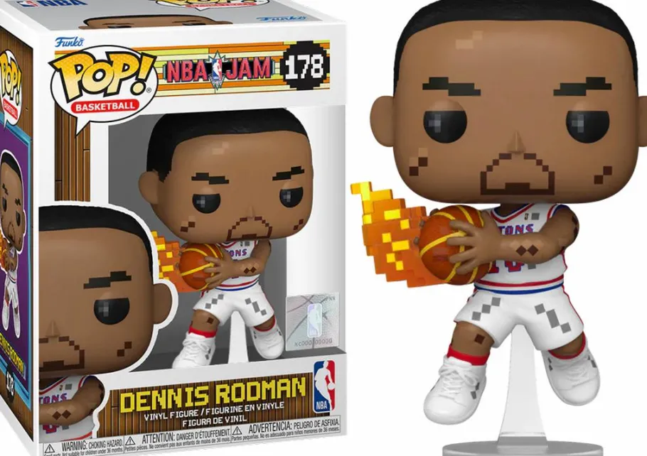 Standard Pop!>NBA Basketball NBA Jam - Dennis Rodman 8-Bit Pop! Vinyl Figure (Popcultcha Exclusive)
