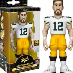 Designer Vinyl>NFL Football - Aaron Rodgers Green Bay Packers 5” Gold Premium Vinyl Figure