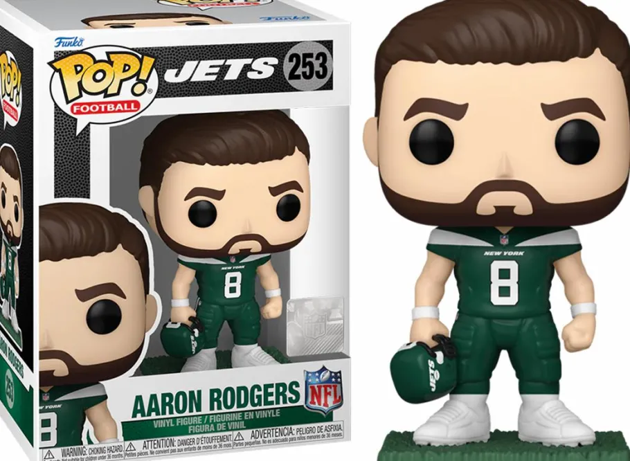 Standard Pop!>NFL Football - Aaron Rodgers New York Jets Pop! Vinyl Figure