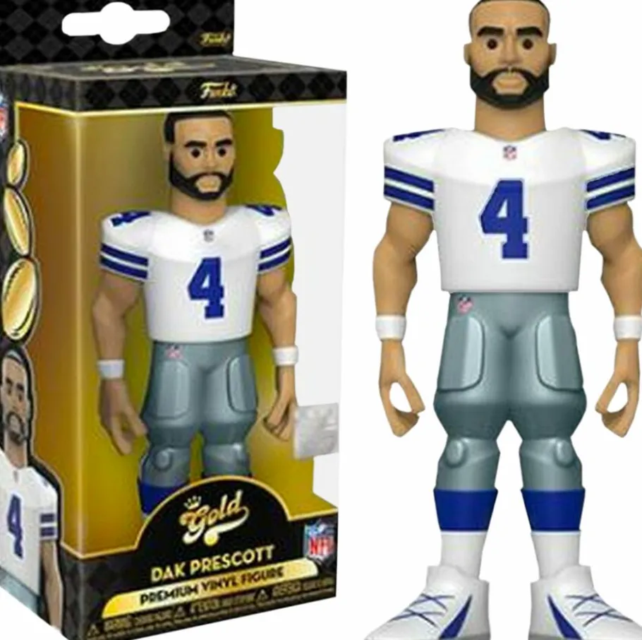 Designer Vinyl>NFL Football - Dak Prescott Dallas Cowboys 5” Vinyl Gold Figure