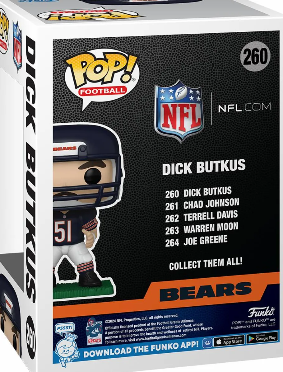 Standard Pop!>NFL Football - Dick Butkus Chicago Bears Pop! Vinyl Figures