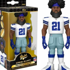 Designer Vinyl>NFL Football NFL: Football - Ezekiel Elliott Dallas Cowboys 5" Gold Premium Vinyl Figure