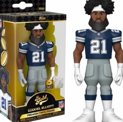 Designer Vinyl>NFL Football NFL: Football - Ezekiel Elliott Dallas Cowboys 5" Gold Premium Vinyl Figure