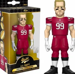 Designer Vinyl>NFL Football - J.J. Watt Houston Texans 5" Gold Premium Vinyl Figure