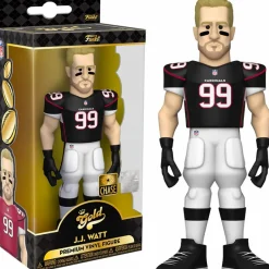 Designer Vinyl>NFL Football - J.J. Watt Houston Texans 5" Gold Premium Vinyl Figure
