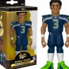 Designer Vinyl>NFL Football - Russel Wilson Seattle Seahawks 5” Gold Premium Vinyl Figure