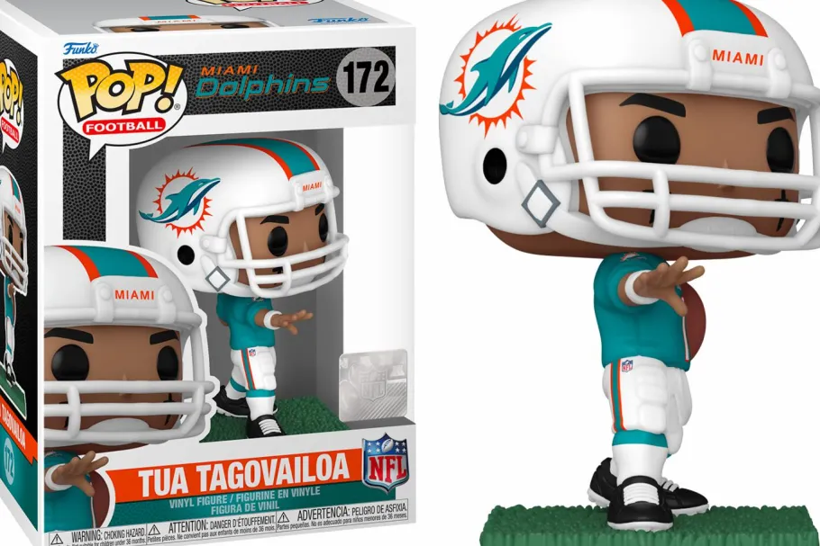 Standard Pop!>NFL Football - Tua Tagovailoa Miami Dolphins Pop! Vinyl Figure