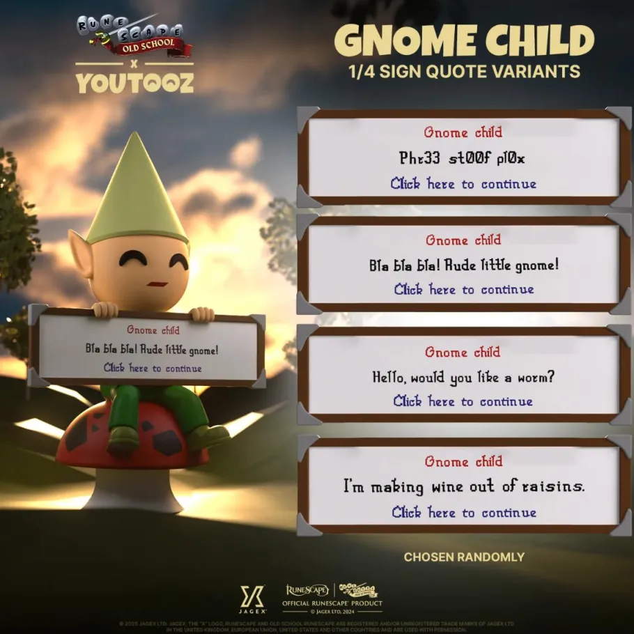 Designer Vinyl>Runescape Old School - Gnome Child 4.5" Vinyl Figure