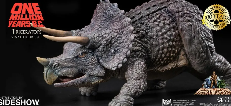 Designer Vinyl>One Million Years B.C. - Triceratops & Loana Vinyl Figure Set (Set of 2)