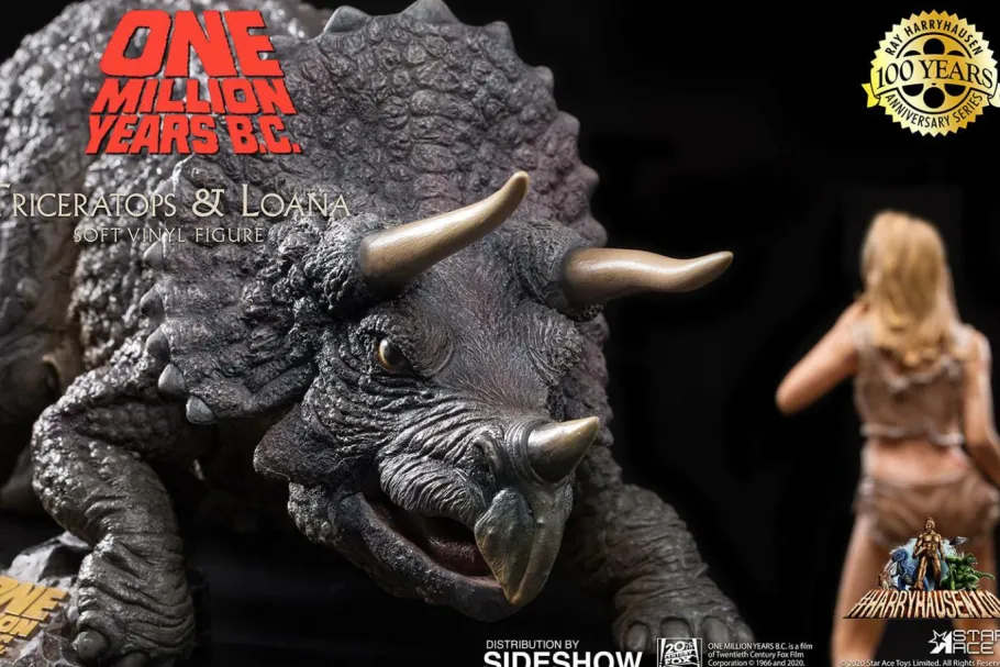 Designer Vinyl>One Million Years B.C. - Triceratops & Loana Vinyl Figure Set (Set of 2)