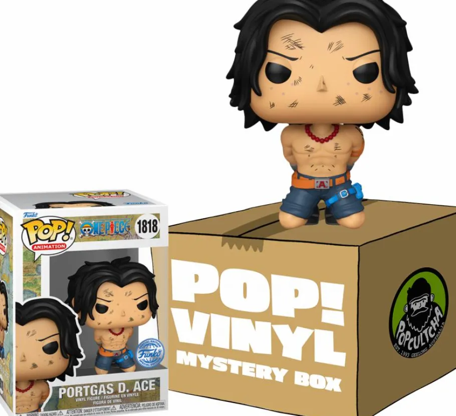 Collector & Mystery Boxes>One Piece - Portgas D. Ace (Execution) Mystery Box (Includes Portgas D. Ace & 5 Mystery Anime Pop! Vinyl Figures)