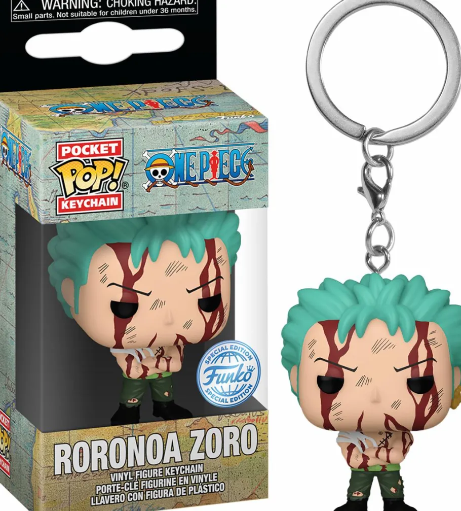 Pop! Keychains>One Piece - Roronoa Zoro (Nothing Happened) Pocket Pop! Keychain