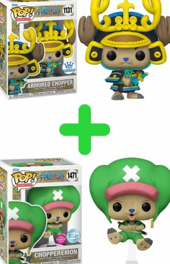 Pop! Bundles>One Piece Pop! Vinyl 2-Shot - Armored Chopper & Chopperemon Flocked Pop! Vinyl Bundle