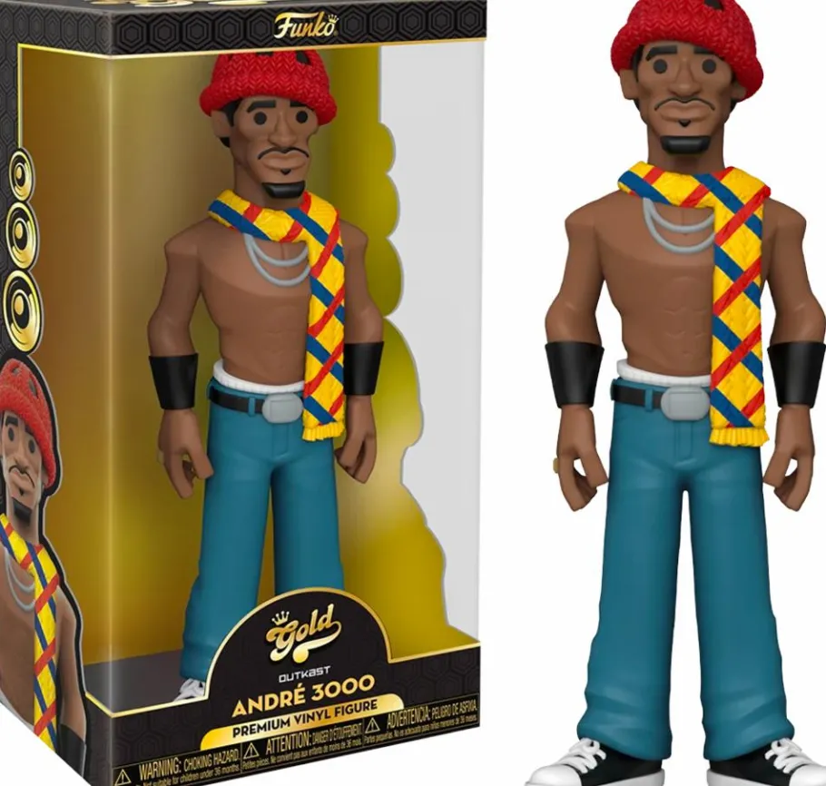 Designer Vinyl>OutKast - Andre 3000 Ms. Jackson 12” Gold Premium Vinyl Figure