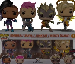 Standard Pop!>Overwatch - Sombra, Zarya , Junkrat & Mercy Glow in the Dark Pop! Vinyl Figure 4-Pack