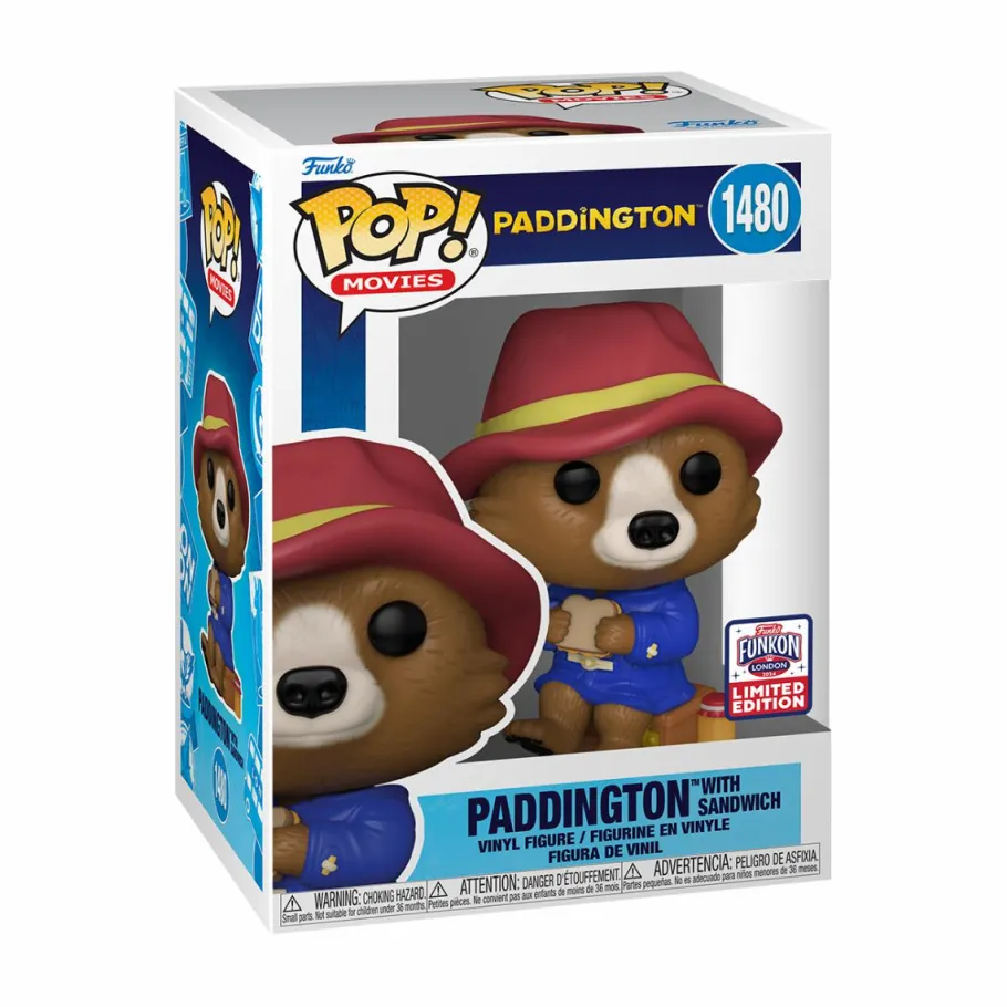 Funko Convention Exclusives>Paddington Bear Paddington (2014) - Paddington with Sandwich Pop! Vinyl Figure (2024 Funkon London Convention Exclusive) (Popcultcha Exclusive)