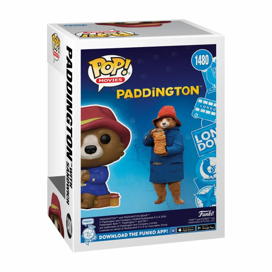Funko Convention Exclusives>Paddington Bear Paddington (2014) - Paddington with Sandwich Pop! Vinyl Figure (2024 Funkon London Convention Exclusive) (Popcultcha Exclusive)
