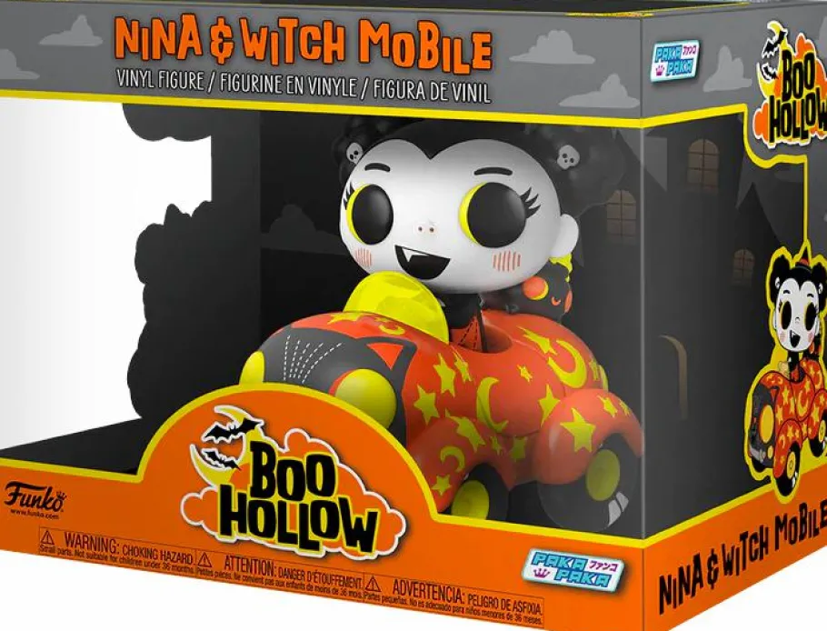 Designer Vinyl>Paka Paka : Boo Hollow - Nina with Witch Mobile Vinyl Ride Figure