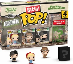 Collector & Mystery Boxes>Parks & Recreation - Leslie the Riveter, Hunter Ron, Janet Snakehole & Mystery Bitty Pop! Vinyl Figure 4-Pack