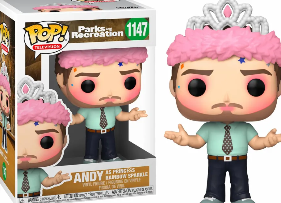Standard Pop!>Parks & Recreation Parks and Recreation - Andy as Princess Rainbow Sparkle Pop! Vinyl Figure