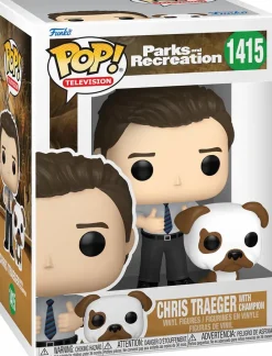 Standard Pop!>Parks & Recreation Parks and Recreation - Chris Traeger with Champion 15th Anniversary Pop! Vinyl Figure
