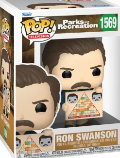Standard Pop!>Parks & Recreation Parks and Recreation - Ron Swanson with Pyramid of Greatness 15th Anniversary Pop! Vinyl Figure