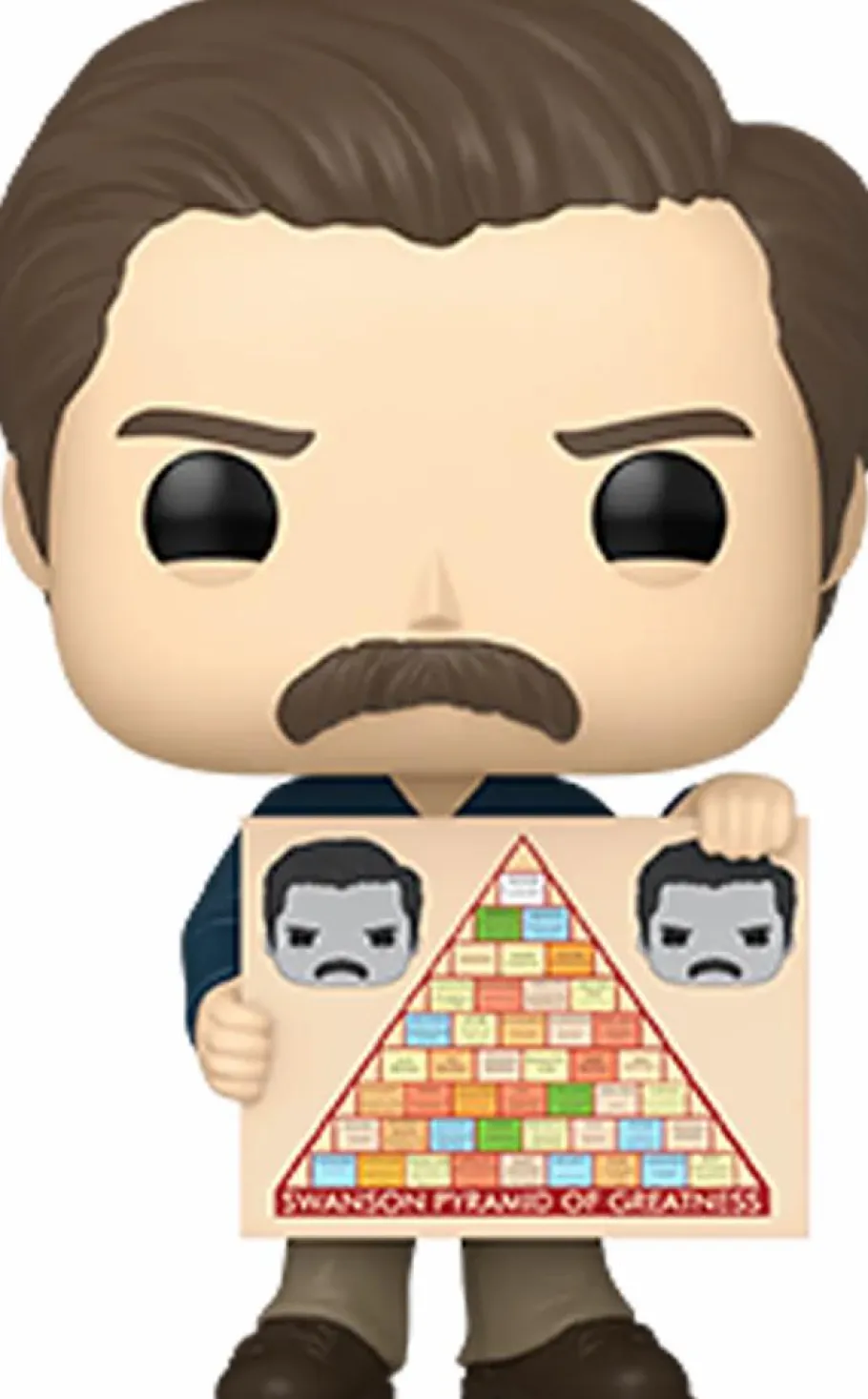 Standard Pop!>Parks & Recreation Parks and Recreation - Ron Swanson with Pyramid of Greatness 15th Anniversary Pop! Vinyl Figure
