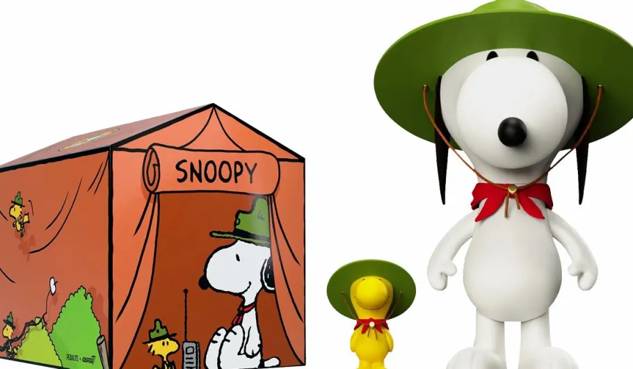 Designer Vinyl>Peanuts - Beagle Scout Snoopy & Woodstock Supersize 13" Vinyl Figure 2-Pack