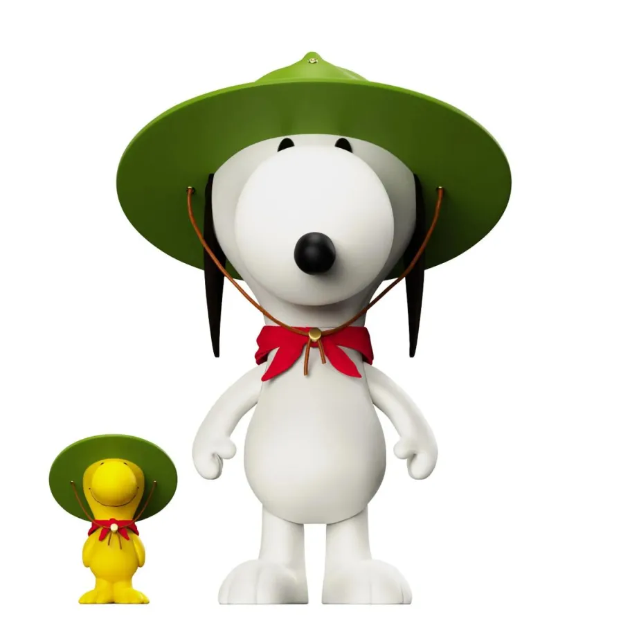 Designer Vinyl>Peanuts - Beagle Scout Snoopy & Woodstock Supersize 13" Vinyl Figure 2-Pack