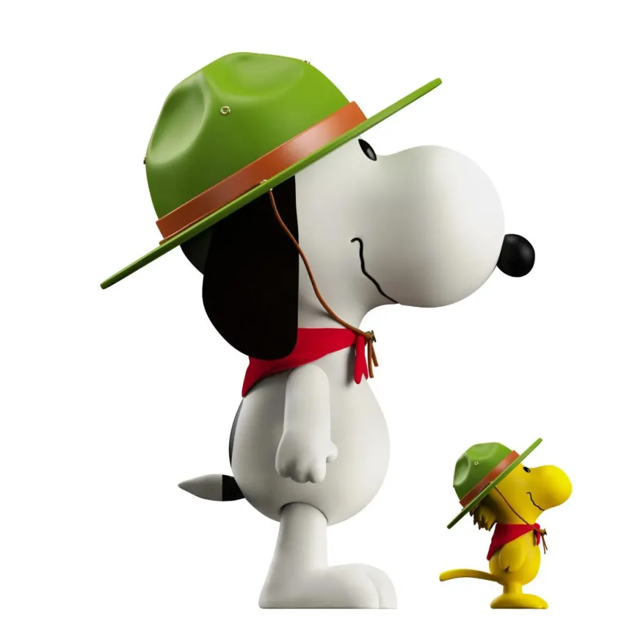 Designer Vinyl>Peanuts - Beagle Scout Snoopy & Woodstock Supersize 13" Vinyl Figure 2-Pack