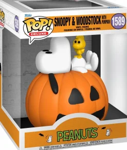 Pop! Deluxe>Peanuts - Snoopy & Woodstock with Pumpkin (It's the Great Pumpkin, Charlie Brown) Deluxe Pop! Vinyl Figure