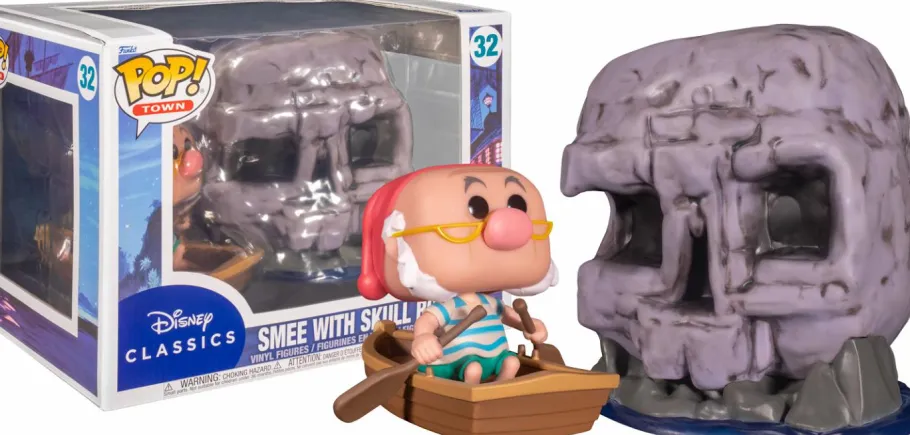 Funko Convention Exclusives>Peter Pan (1953) - Smee with Skull Rock Pop! Town Vinyl Figure (2022 Fall Convention Exclusive)