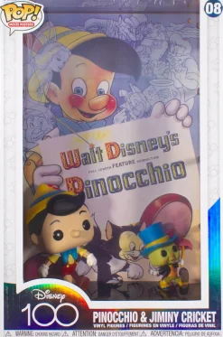 Pop! Covers>Pinocchio (1940) - & Jiminy Cricket Pop! Movie Poster Vinyl Figure