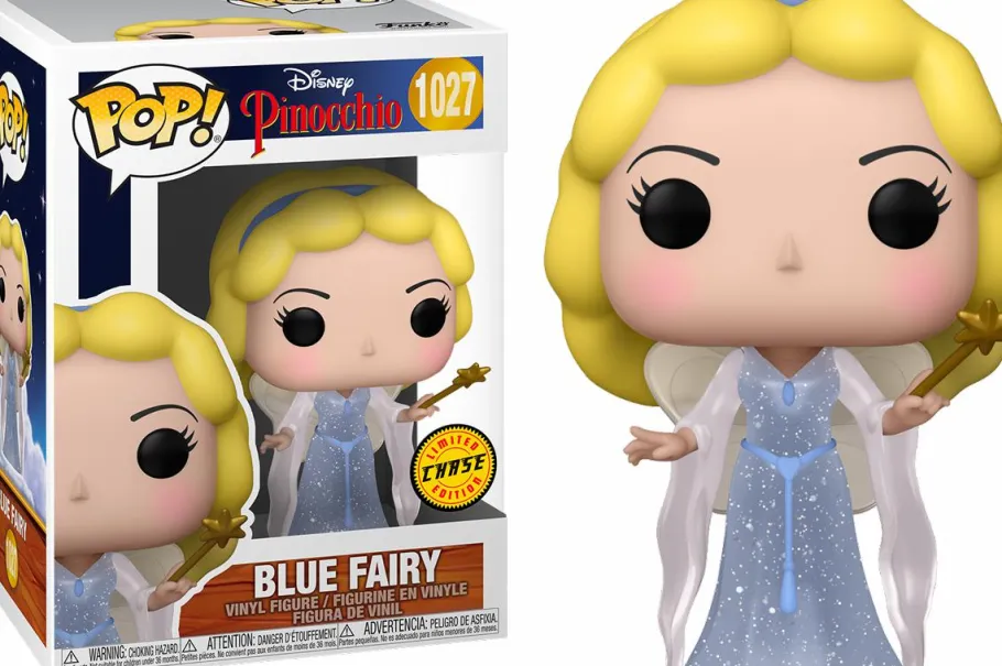 Pop! Chases, Vault, Limited Editions, Ppp Items>Pinocchio - Blue Fairy 80th Anniversary Pop! Vinyl Figure in Acrylic Pop! Protector (Chase Variant)