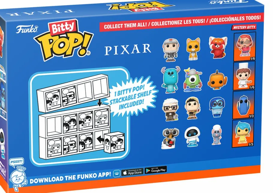 Blind Box>Pixar - Sulley, Mike Wazowski, Nemo & Mystery Bitty Pop! Vinyl Figure 4-Pack