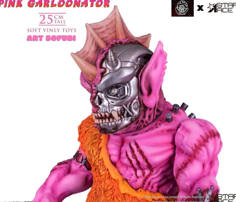 Designer Vinyl>Planet-X Asia - Pink Garloonator Art Sofubi 10" Soft Vinyl Figure
