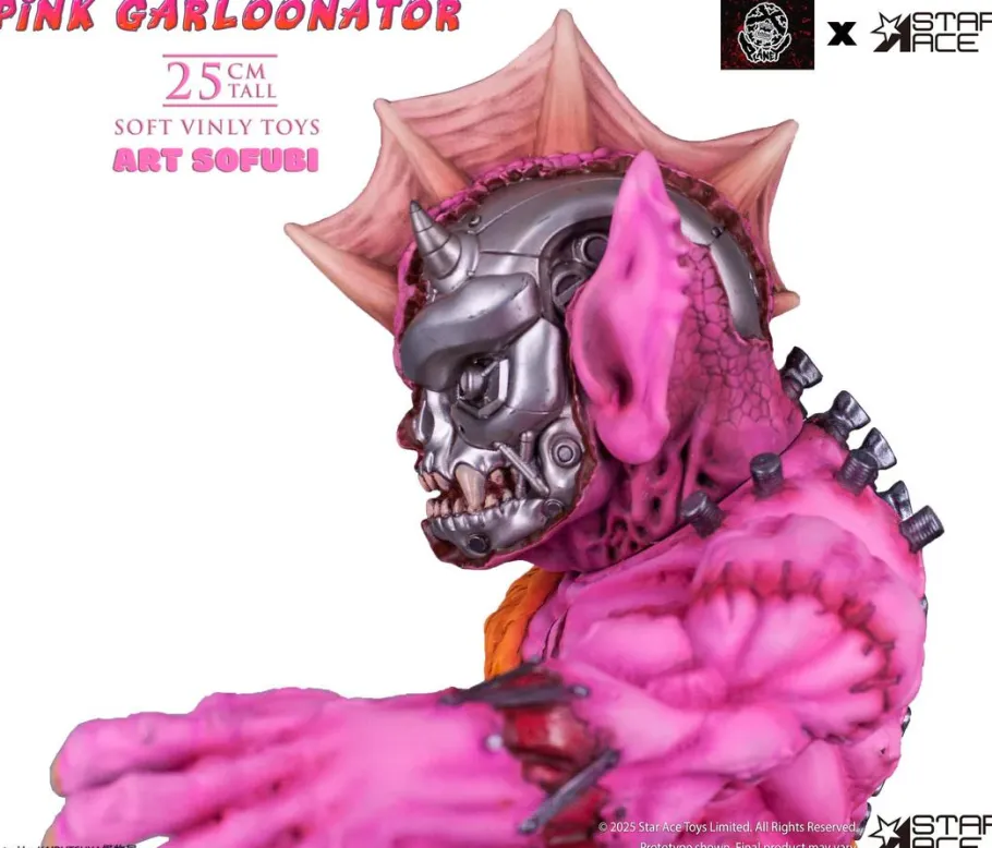 Designer Vinyl>Planet-X Asia - Pink Garloonator Art Sofubi 10" Soft Vinyl Figure