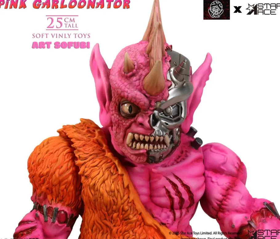 Designer Vinyl>Planet-X Asia - Pink Garloonator Art Sofubi 10" Soft Vinyl Figure