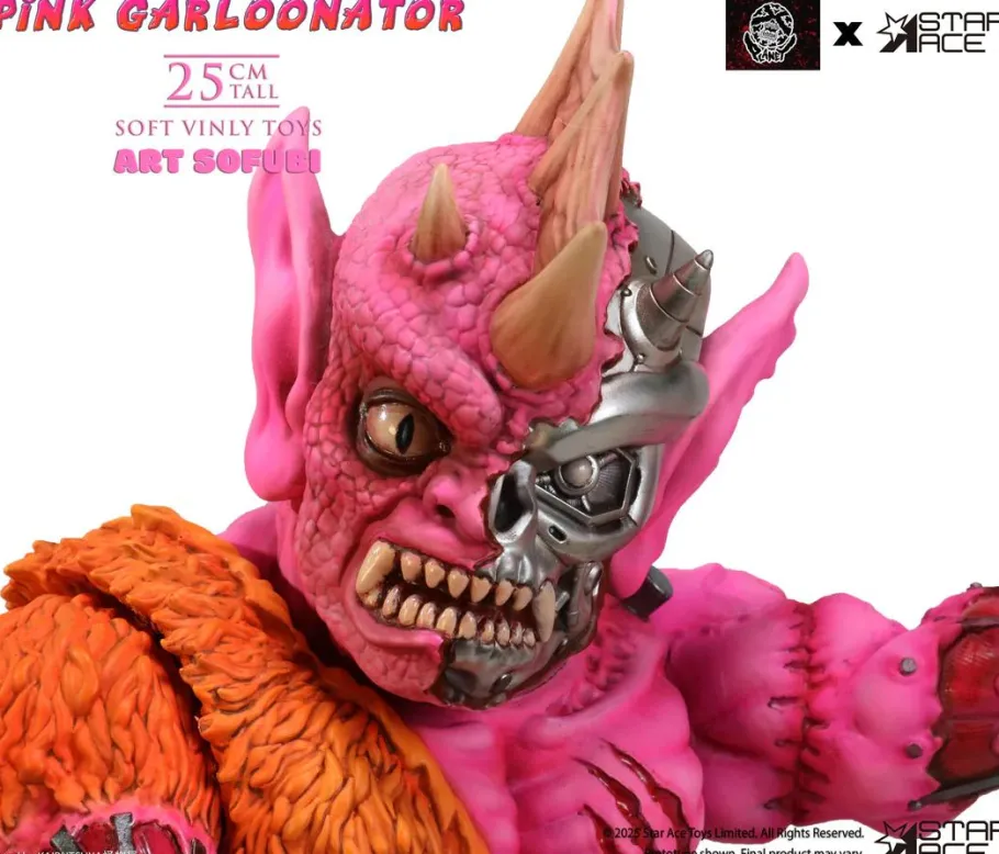 Designer Vinyl>Planet-X Asia - Pink Garloonator Art Sofubi 10" Soft Vinyl Figure
